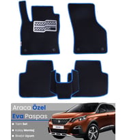 Peugeot 3008 (2017-2020) Uyumlu EVA Paspas Tam Set – Birebir Uyum,Araca Özel Tasarım,Su Geçirmez
