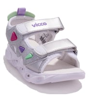 Vicco 321F24Y204CC Hilda Beyaz Ortopedik Günlük Işıklı Kız Çocuk Spor Sandalet