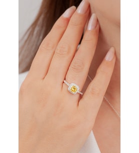 Tek Taş Gümüş Yüzük Sarı Zirkon Topaz