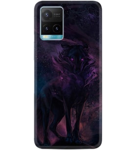 Vivo Y11S Y21S Y20 Y20S Y70 Kılıf Desemli Silikon Black Purple Wolf 1791