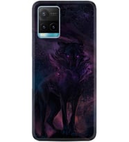 Vivo Y11S Y21S Y20 Y20S Y70 Kılıf Desemli Silikon Black Purple Wolf 1791