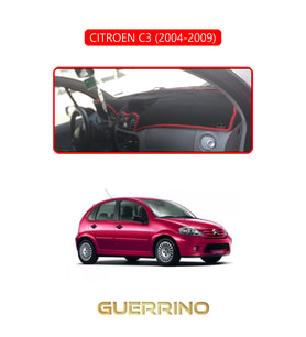 CITROEN C3 2004-2009TORPİDO KORUMA HALISI KIRMIZI KENAR