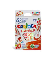 Carioca Stamperello Mühürlü Keçeli Boya Kalemi 6'lı 