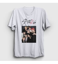 Presmono Unisex Beyaz Band Stray Kids T-Shirt 122498tt (Beyaz)