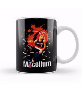 Cj Mccollum Vintage Art   Legend Basketball Gift Vintage Retro Style Kupa Bardak Porselen