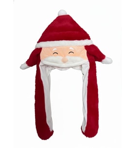 Noel Baba Figürlü Işıklı Hareketli Peluş Şapka