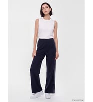 LCW Modest Lacivert Şerit Detaylı Soft Touch Kadın Eşofman Altı