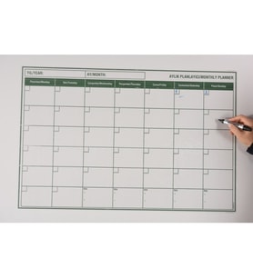Aylık Plan Çizelgesi ( 56x85 cm) Sihirli Akıllı Kağıt Tahta + kalem