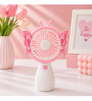 Kelebek Tasarımlı Mini Fan USB Şarjlı Taşınabilir Vantilatör Kawaii Masaüstü