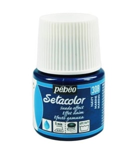 Pebeo Setacolor Suede Effect (Süet Etkisi) Kumaş Boyası 308 NAVY 