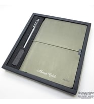 Scrikss İsme Özel Verona Defter + Kalem + Hediyelik Set - SG181 İsme Özel Defter Kutulu Set