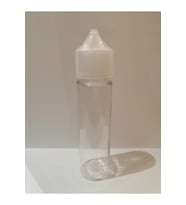 60ml Şeffaf Gorilla Şişe Beyaz Kapak, Plastik Şişe, Boş Şişe, Likit Şişesi, 50 Adet