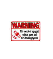 4 adet Gps Tracing Takip Etiketi Uyarı Yapıştırması 10cm  md19