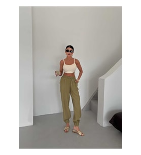 Kadın Şalvar Pantolon Şık Model (Yeşil)