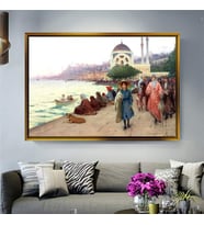 Altın Çerçeveli dekoratif tablo a1031 (Gold)