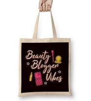 Beauty Blogger Blogging Make Up Cosmetics Influencer Writer Bez Çanta Uzun Saplı