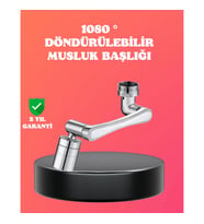 Mey İthalat® 1080° Dönebilen Püskürtme Filtreli Musluk Başlığı Su Tasarruflu