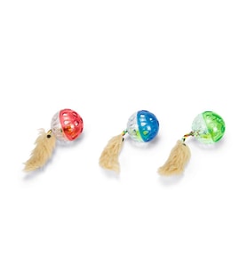 Beeztees Kedi Oyuncağı, Sesli ve Tüylü Top, Çeşitli Renklerde, 4,5cm