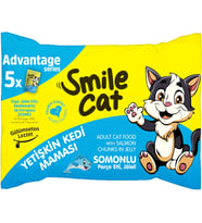 Smile Cat Flowpack 425gr (5 x 85gr) Yetişkin Kedi Somonlu Mama