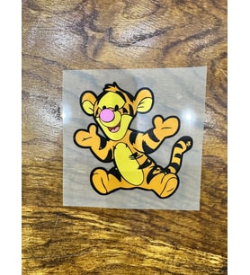 11X10 CM ÜTÜ İLE YAPIŞAN SARI KAPLAN ARMA TRANSFER BASKI