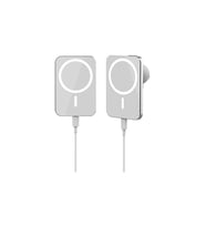 Magsafe 15W Kablosuz Şarj Alet Araç Içi Izgara Telefon Tutucu Manyetik Magsafe Kablosuz Wireless Araç Şarjı Beyaz