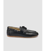 %100 Hakiki Deri Siyah Kadın Loafer
