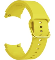 Samsung Galaxy Watch 5 40mm Kordon Solid Silicone Band Sarı