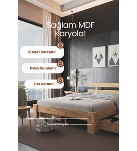 Lotus 4 Çekmeceli Çift Kişilik MDF Karyola