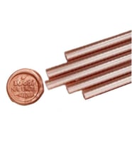 Mühür Mumu Çubuk Sıcak Tutkal 7mm x 20cm 6 lı Metalik Rose Gold