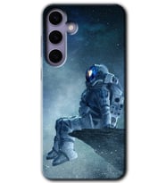Galaxy S24 Plus Kılıf HD Desen Baskılı Kılıf - Astronot Yalnızlığı