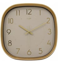 Galaxy Premium Serisi ABS Kasa Duvar Saati Oval 30 CM Gold Renkli Modern Kadran