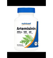 Nutricost Artemisinin 200mg, 120 Vegetarian Capsules - Non-GMO, Gluten Free, 60 Servings.USA.3836 (Renksiz)