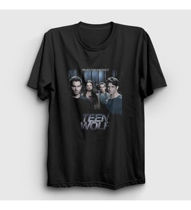 Presmono Unisex Siyah Poster V2 Dizi Teen Wolf T-Shirt 338388tt