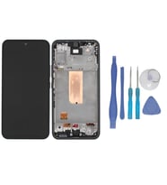 Samsung Galaxy A54 5G SM-A546 Uyumlu Lcd Ekran Dokunmatik Servis Lcd SİYAH ÇITALI + TAMİR SETİ