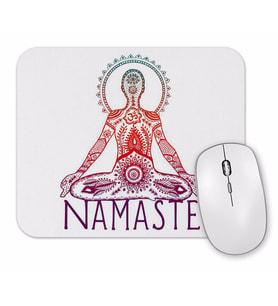 Namaste Yoga 02 Mouse Pad