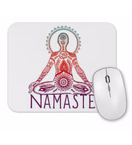Namaste Yoga 02 Mouse Pad