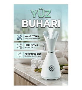 Nano İyonik Buhar Teknolojili Yüz Bakım Makinesi – Tek Tuşla Kullanım