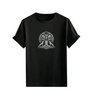 Türkçülük Görselli  Unisex (Tshirt) Tişört (Siyah)