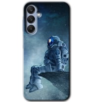 Galaxy A35 Kılıf HD Desen Baskılı Kılıf - Astronot Yalnızlığı