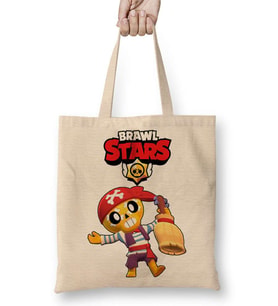 Brawl Stars Serenadçı Poco 02 Bez Çanta Uzun Saplı