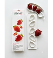 Silikomart Fragola 120 Profesyonel 3D Çilek Silikon Kalıp Seti