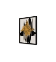 Siyah Hardal Modern Çerçeveli Mdf Tablo
