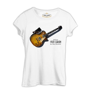 Gibson 1959 Beyaz Kadın Tshirt