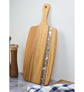 Akasya Kesme Tahtası - Dikdörtgen Kesim Tahtası - 45 CM (Kahverengi)