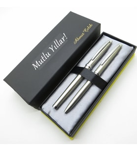 Scrikss TV168 Brushed Roller + Tükenmez Kalem Set Scrikss Kalem İsme Özel Kalem Seti Hediyelik Kalem