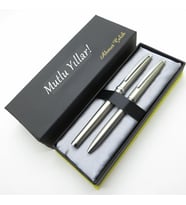 Scrikss TV168 Brushed Roller + Tükenmez Kalem Set Scrikss Kalem İsme Özel Kalem Seti Hediyelik Kalem