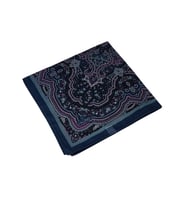 Mısırlı Eşarpları Büyük Boy Etnik Desenli Eşarp 120x120 cm (Mor)