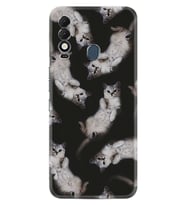 Tecno Spark 8T Kılıf Silikon Desen Özel Seri Sevimli Kedicikler 1785