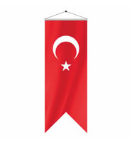 Alpaka Kırlangıç Türk Bayrağı 50X150 cm