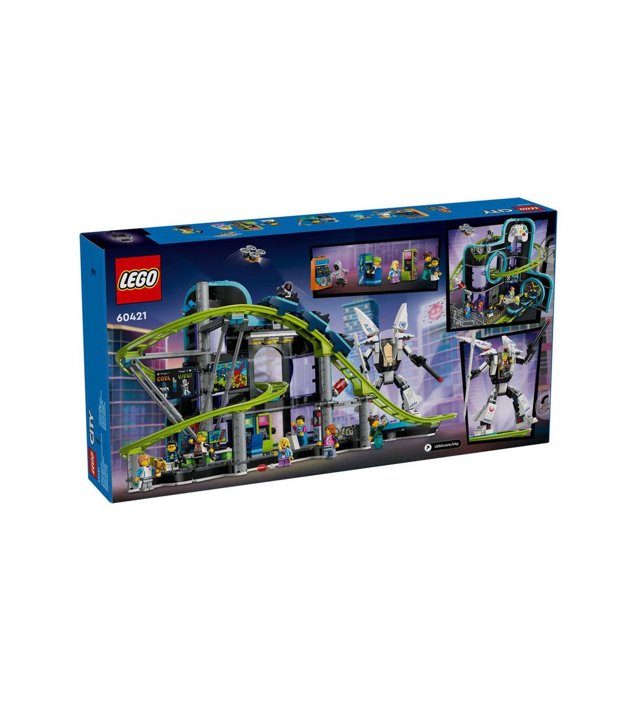 60421 Lego City Robot Dünyası Hız Treni Parkı 986 parça +8 yaş